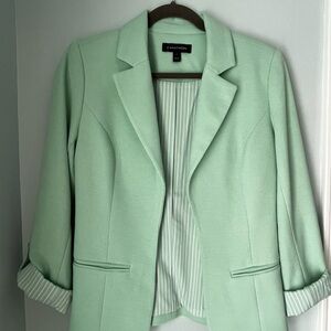 Mint Green Women's Blazer by New York & Company